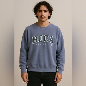 BOCA Authentic Vintage Wash Crewneck Sweatshirt (Estimated Size L/XL)